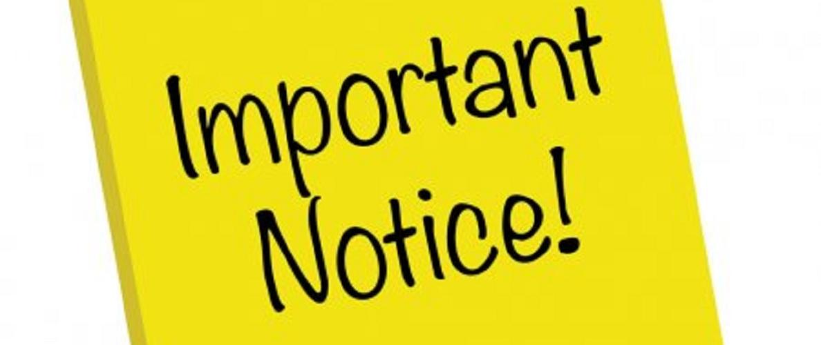 Important Notice 